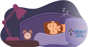 Illustration of  man sleeping