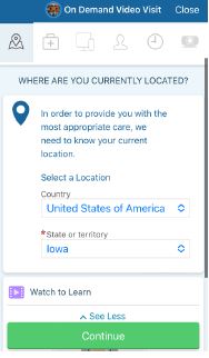 Step 2: Select your location