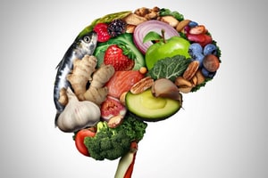 food in shape of brain