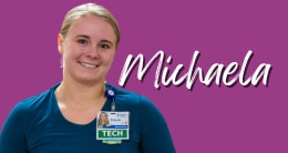 Michaela, Earn + Learn Student