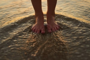 feet on ground